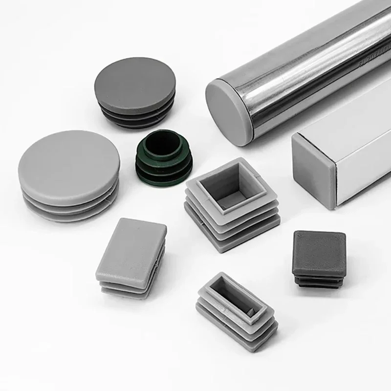 10-30 шт. серая пластиковая квадратная заглушка из полипропилена 10 мм-100 мм квадратная заглушка для труб квадратная заглушка для стола, стула, подставка для ног, мебельные аксессуары