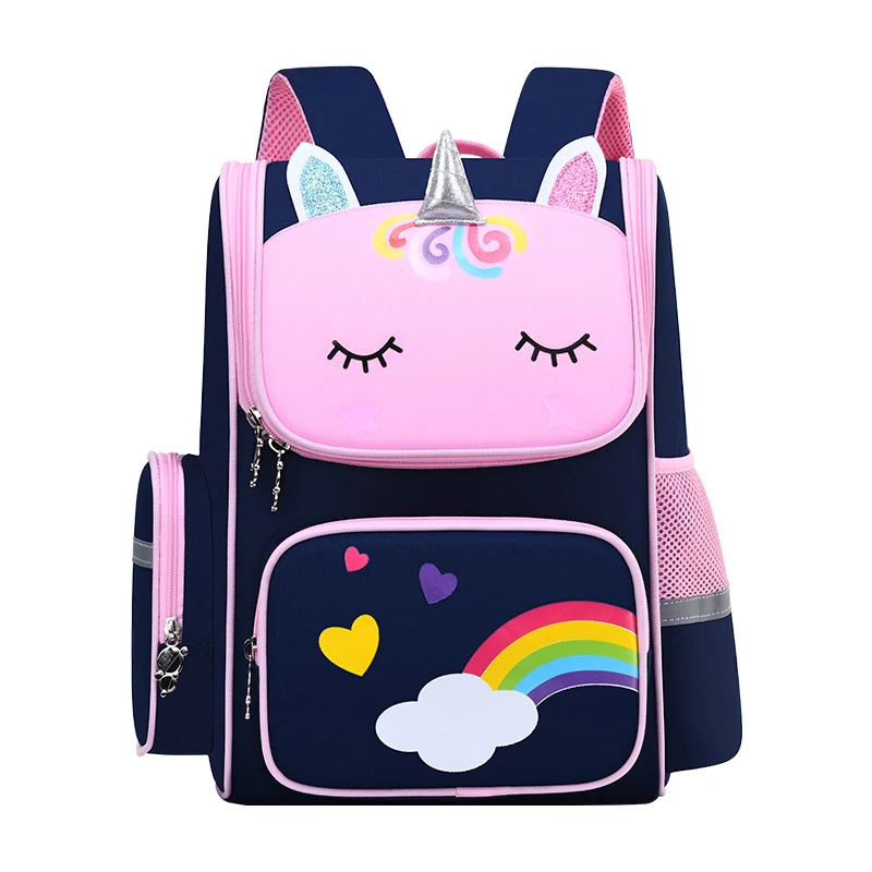 New Large Schoolbag Cute Student School Backpack Cartoon Unicorn Bagpack Primary School Book Bags for Teenage Girls Kids