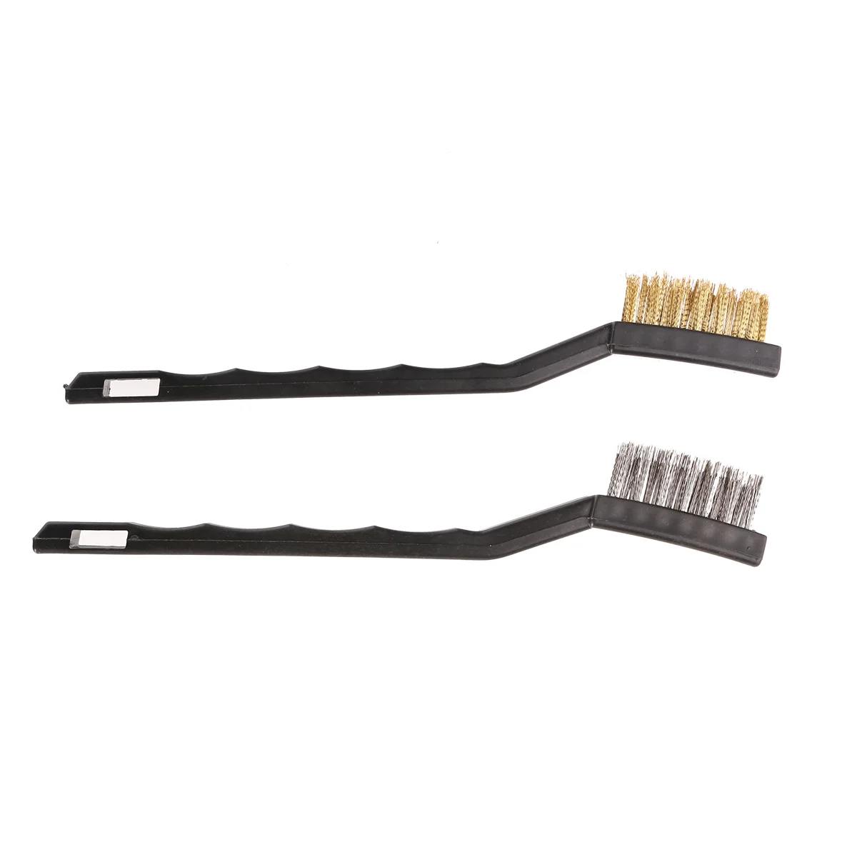 6 قطعة مجموعة فرشاة صناعية سلك صغير لحام تنظيف الخبث إزالة الصدأ 3 شعيرات نحاسية 3 الفولاذ المقاوم للصدأ الثقيلة