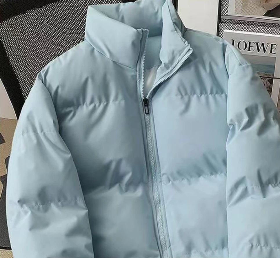 New  Down Jacket Outwear Men's Parkas Warm Basic Style Casual Jackets Winter Puffer Jacket Solid Color Coat