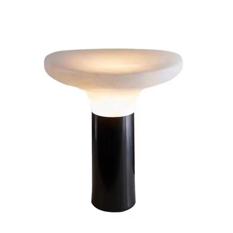 Danish Mushroom Table Lamp Simple Modern Misty Style Bedroom Study Marble Marble Atmosphere