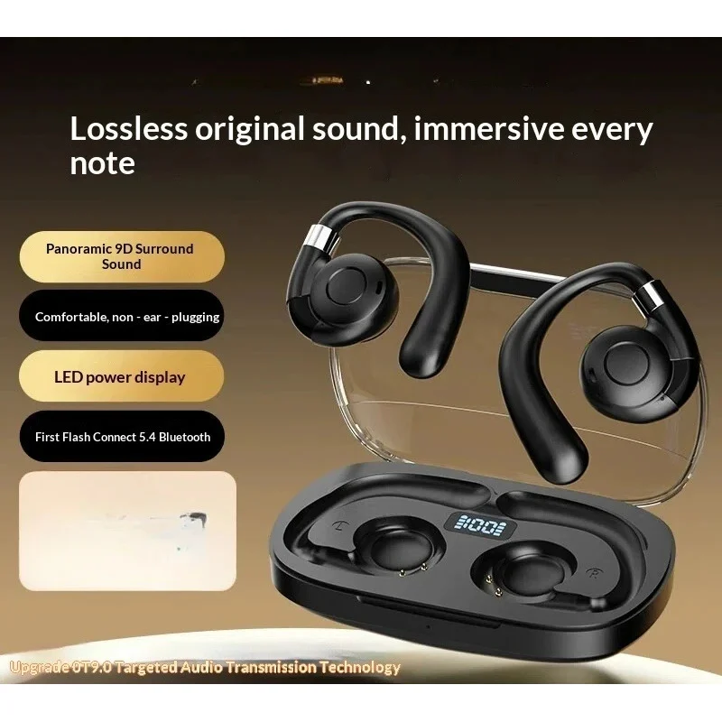 NEW Viken G116 Open Ear Sport Headphones 9D Surround Sound with Ear Hooks Ergonomic Lightweight for Workout Gift