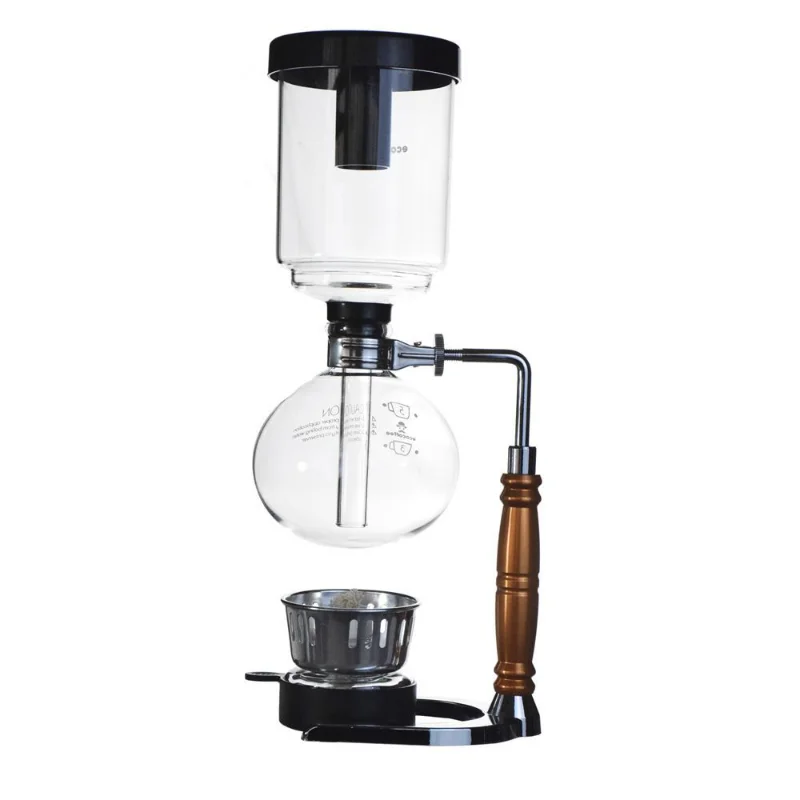 3/5 Cup Coffee Siphon Pot Japanese Coffee Utensils Pyrex Glass Home Coffee Maker Plug Air Pot