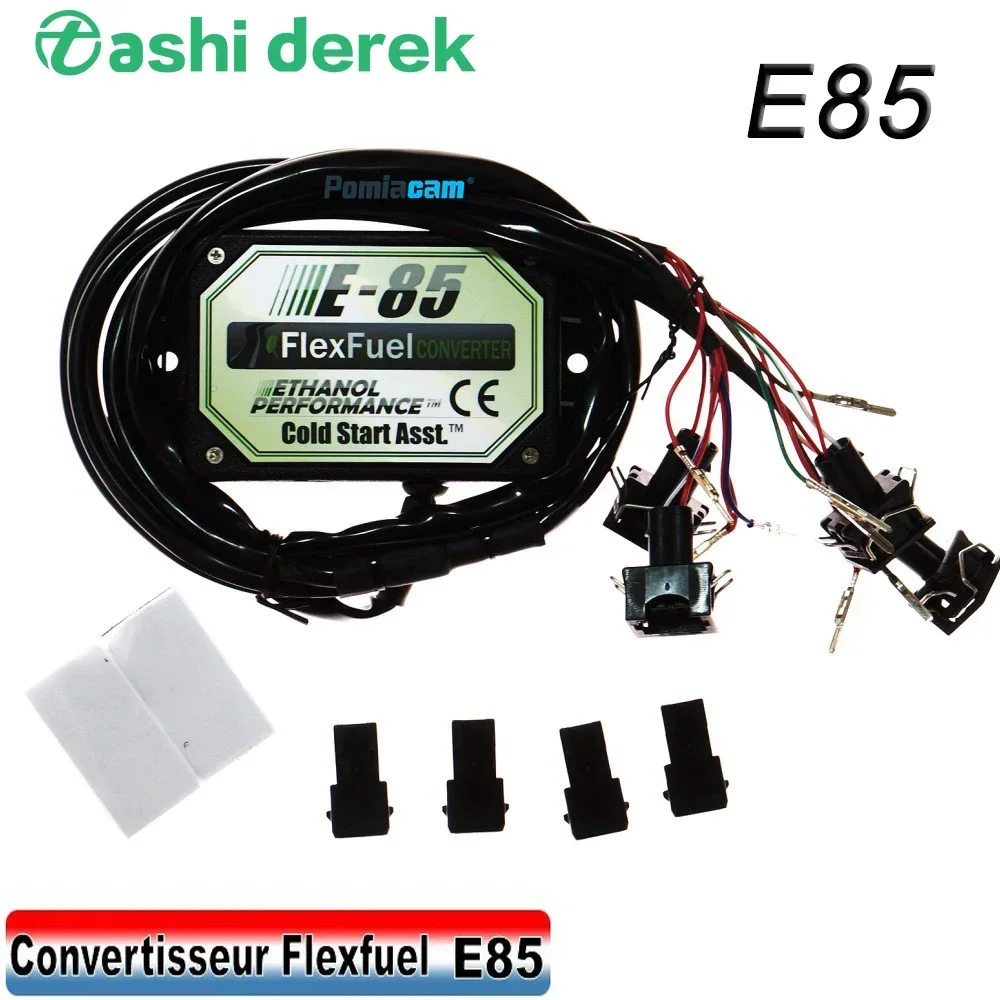 4Cylinders E85 Conversion Kit Cold Engine Start Asst Flex Fuel Injection Connector Ethanol Car Biofuel E85 Delphi Plastic Case