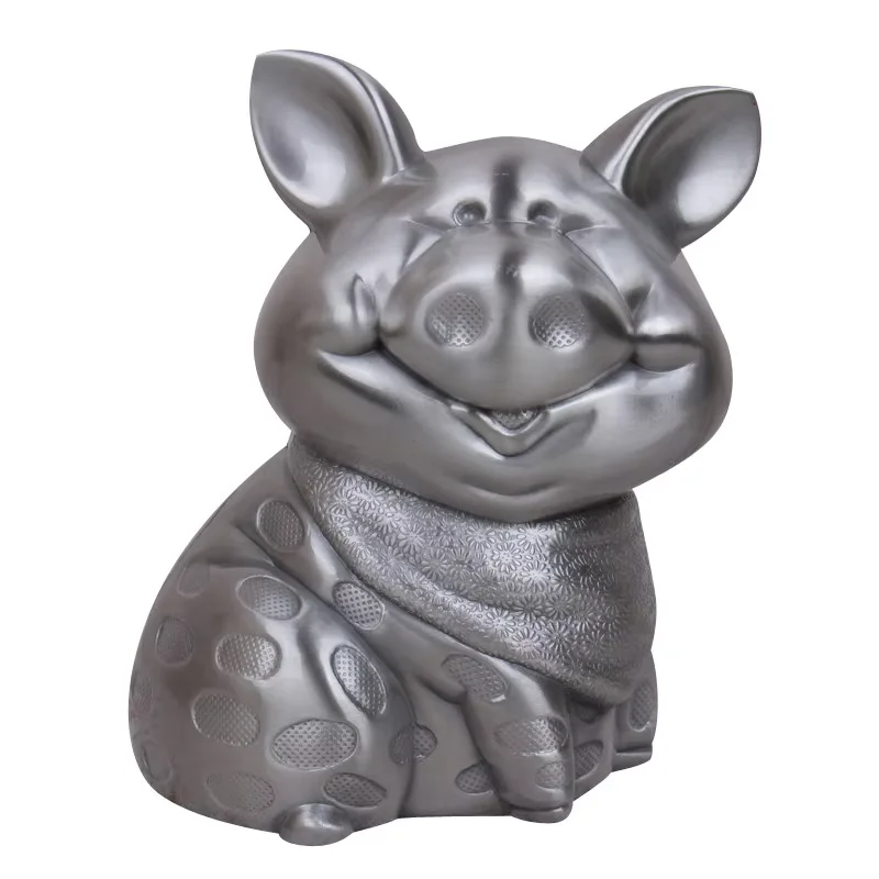 Animal Zodiac Piggy Metal Anti-drop Piggy Bank Cute Cartoon Coin Piggy Bank
