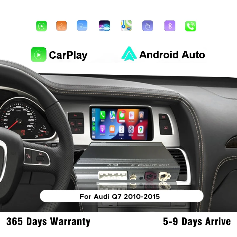 

Wireless CarPlay&Android Auto Interface For Audi Q7 2010-2015 With Car DVD Player Mirror Link AirPlay Navigation Plug and Play