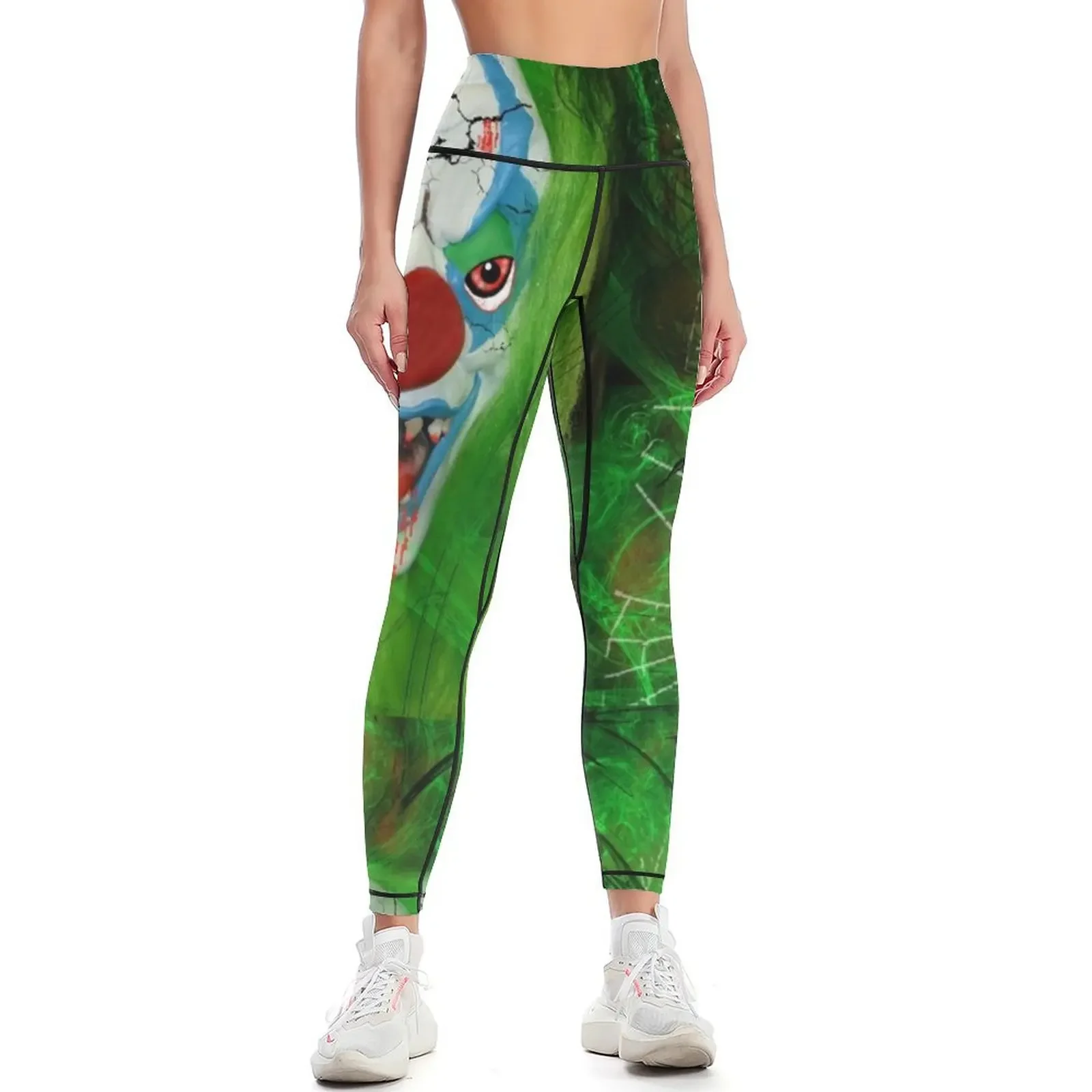 Evil Clown Leggings Women's high waist Jogger pants gym sportswear woman Legging sport Womens Leggings
