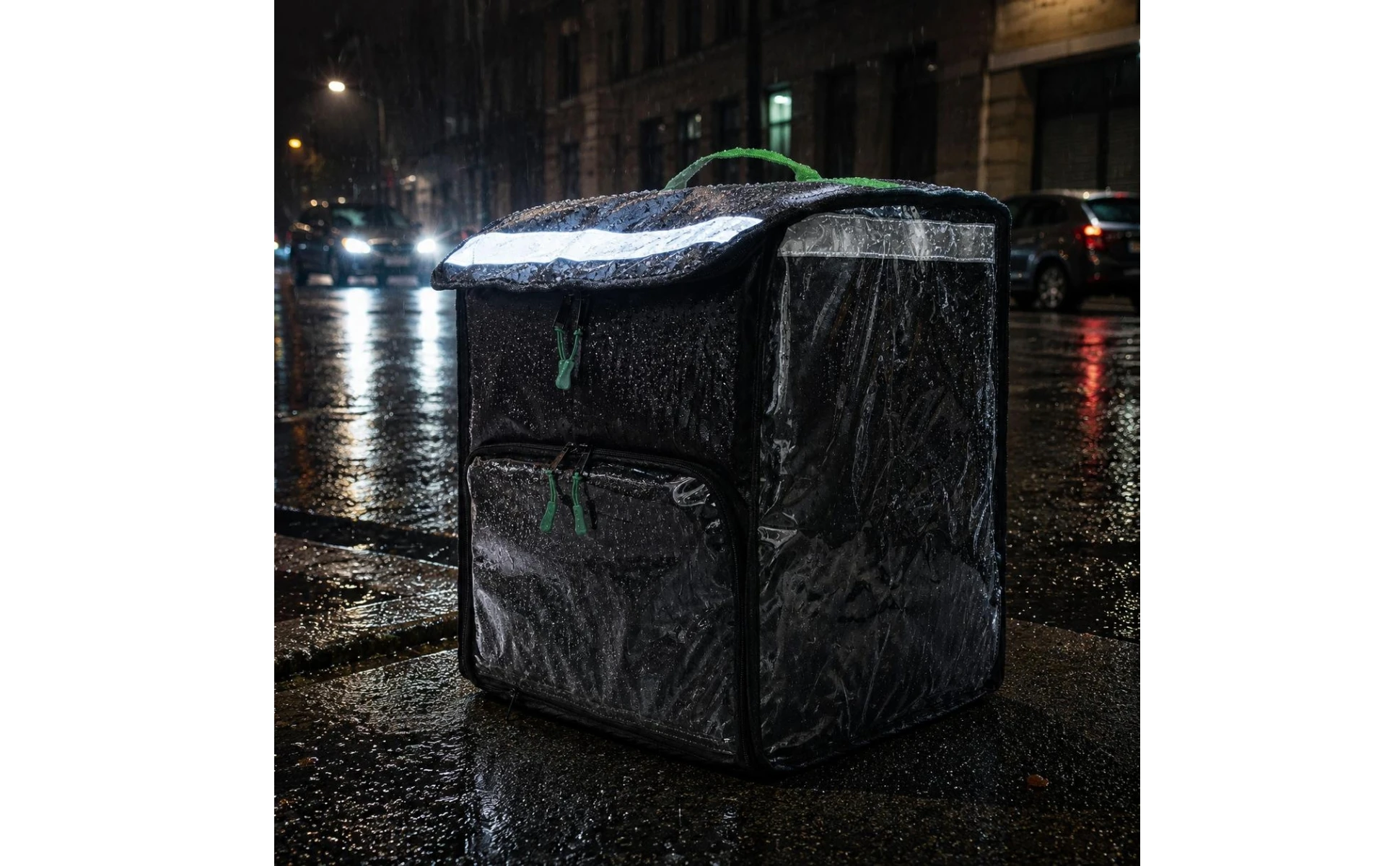 PVC Delivery Thermal Backpack Heavy Duty Waterproof Food Delivery Backpack Easy to Clean Removable Divider for Couriers