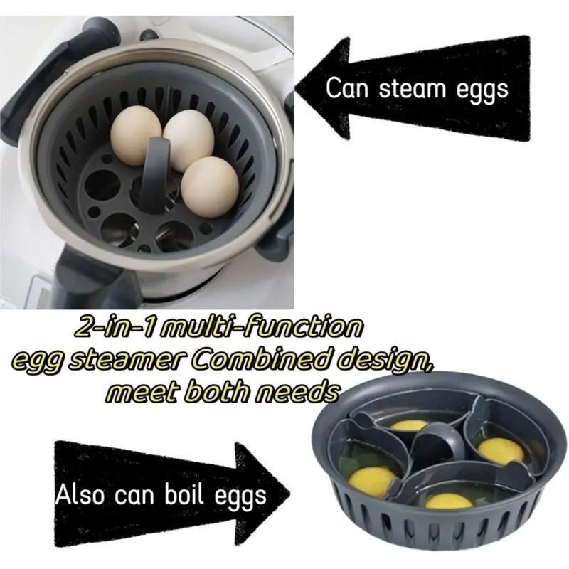 A99T 2-In-1 Egg Steamer Egg Boiler Poacher Insert For TM5/TM6 Kitchen Gadgets
