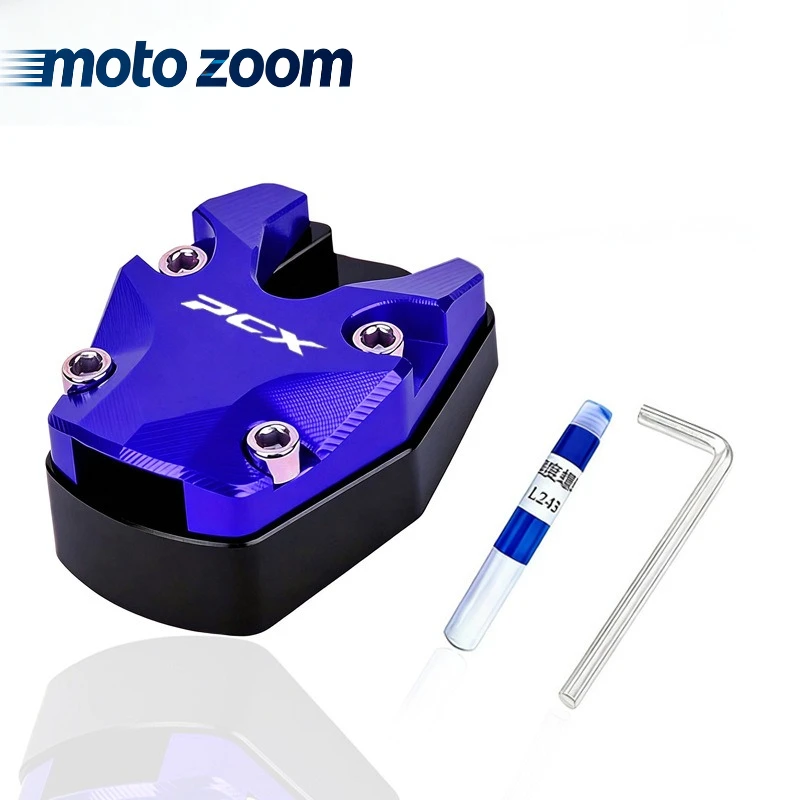 For Honda PCX160/125 PCX150 Extension Foot Pad Support Plate Aluminum Alloy Motorcycle Bike Kickstand Extender Foot Side Stand