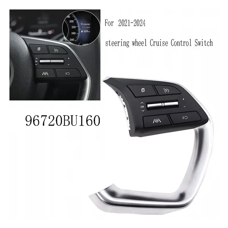 A13F-96720-BU160 Multifunctional Steering Wheel Cruise Control Switch Button For Elantra Tucson 2021-2024 96720BU160