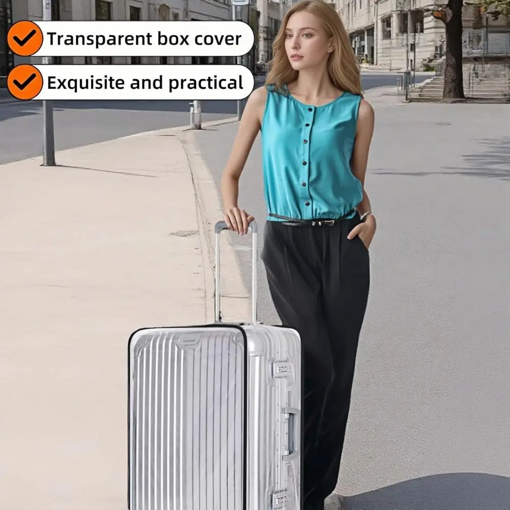 

Durable Full Transparent Luggage Protector Cover Dustproof PVC Luggage Cover Waterproof Travel Accessories