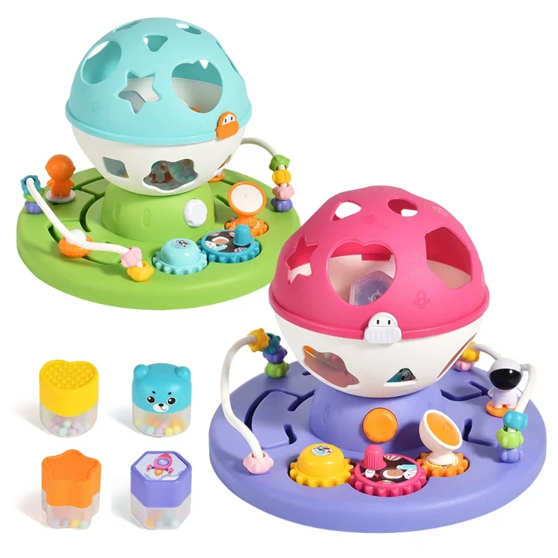 Baby Toys for 12 18 Months,Baby Light Up Toys with Music,Montessori Toys Sensory Shape Sorter STEM Toys for 1 2 Year Old