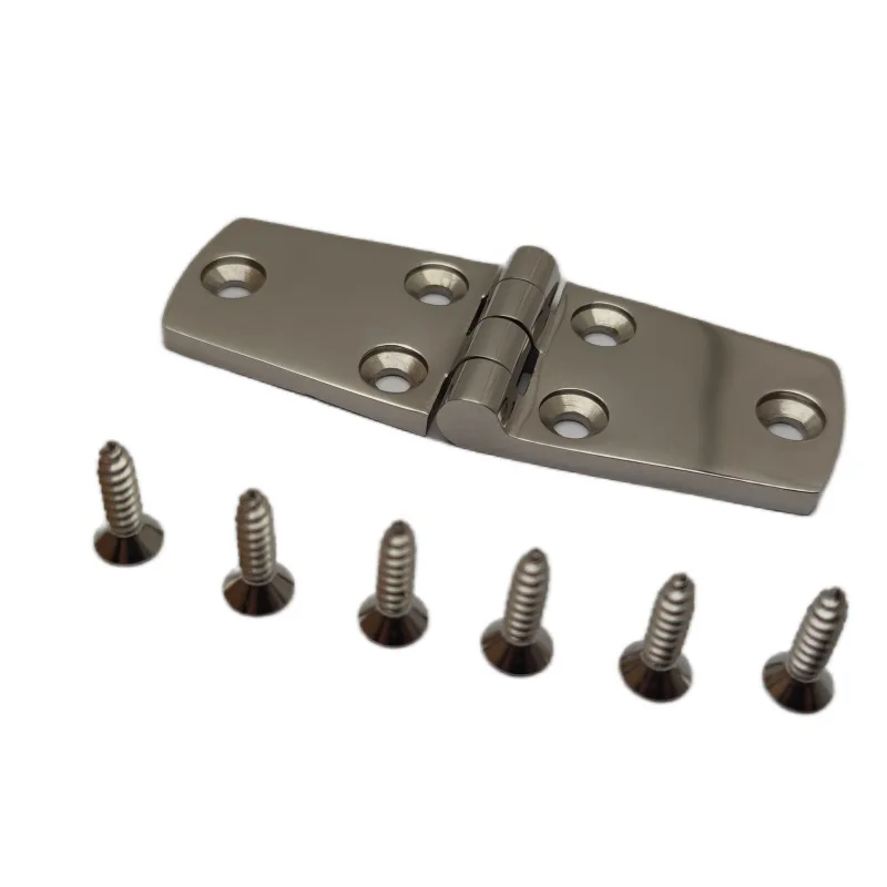 316 Stainless Steel Hatch Cover Hinge Deck Hinge High Precision Flat Hinge Shaft Corrosion Resistant Marine Accessories