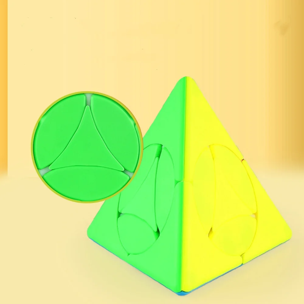 FanXin Cubo de rompecabezas de pirámide, cubos mágicos de molino de viento triangular, rompecabezas educativo de velocidad profesional, juguetes mágicos para niños