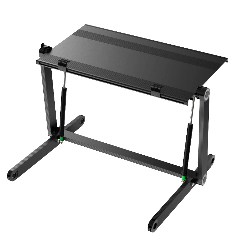 Height Adjustable Standing Desk Converter with Foldable Aluminum Alloy Laptop Stand for Notebook