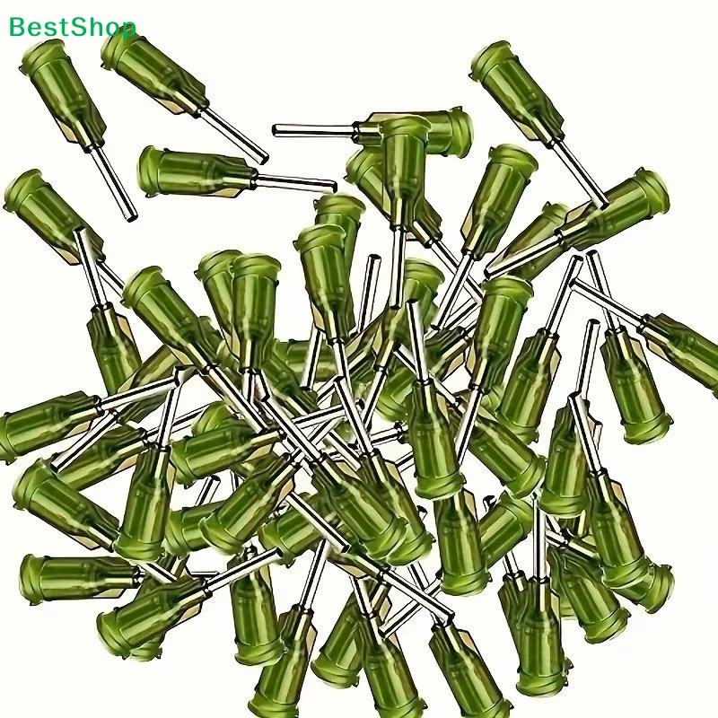 30/100Pcs Industrial Blunt Tip Dispensing Needles With Luer Lock 14 Ga 1/2 Inch Screw Interface For Industrial Use