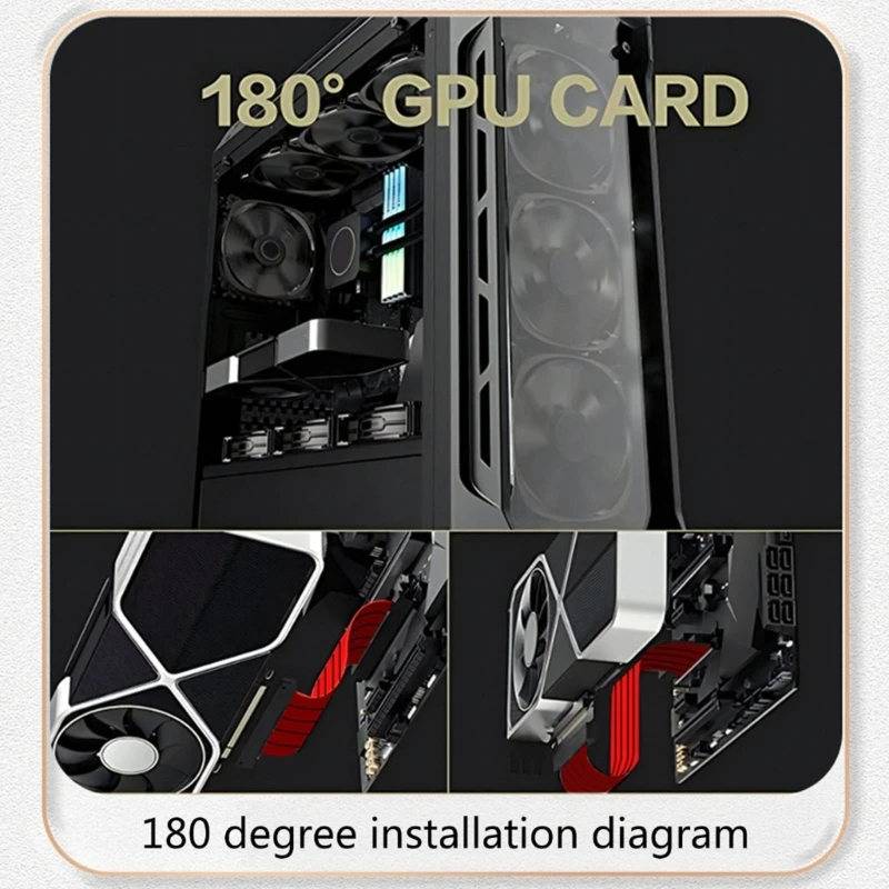 Cavo prolunga schermato per scheda grafica riser PCIE X16 a piena velocità