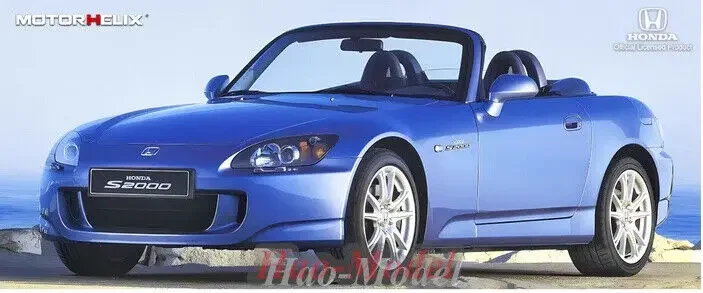 

Motorhelix 1/18 для Honda AP2 S2000, модель автомобиля из сплава металла, имитация игрушки для мальчиков, подарки на день рождения, хобби, демонстрационные украшения, синий