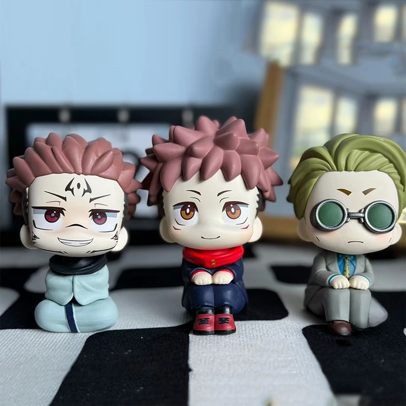 

10cm Anime Itadori Yuji Nendoroid Toy Jujutsu Kaisen Doll Lookup Nanami Kento Figure Q Version Ryomen Sukuna Figurine PVC Statue