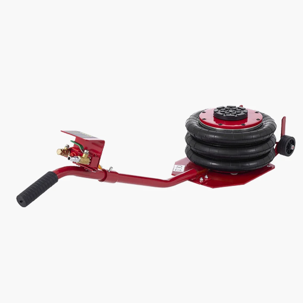 Air Jack 3 Ton 6600lbs Pneumatic Car Red Portable Lifting Up To 16 Inch Air Jack