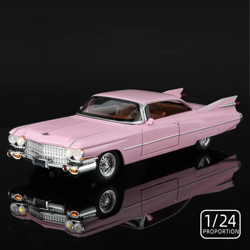 

1:24 Big Rocket Eldorado Vintage Car Model Alloy Metal Car Model Simulation Sound Light Toy Collection Kids Gift