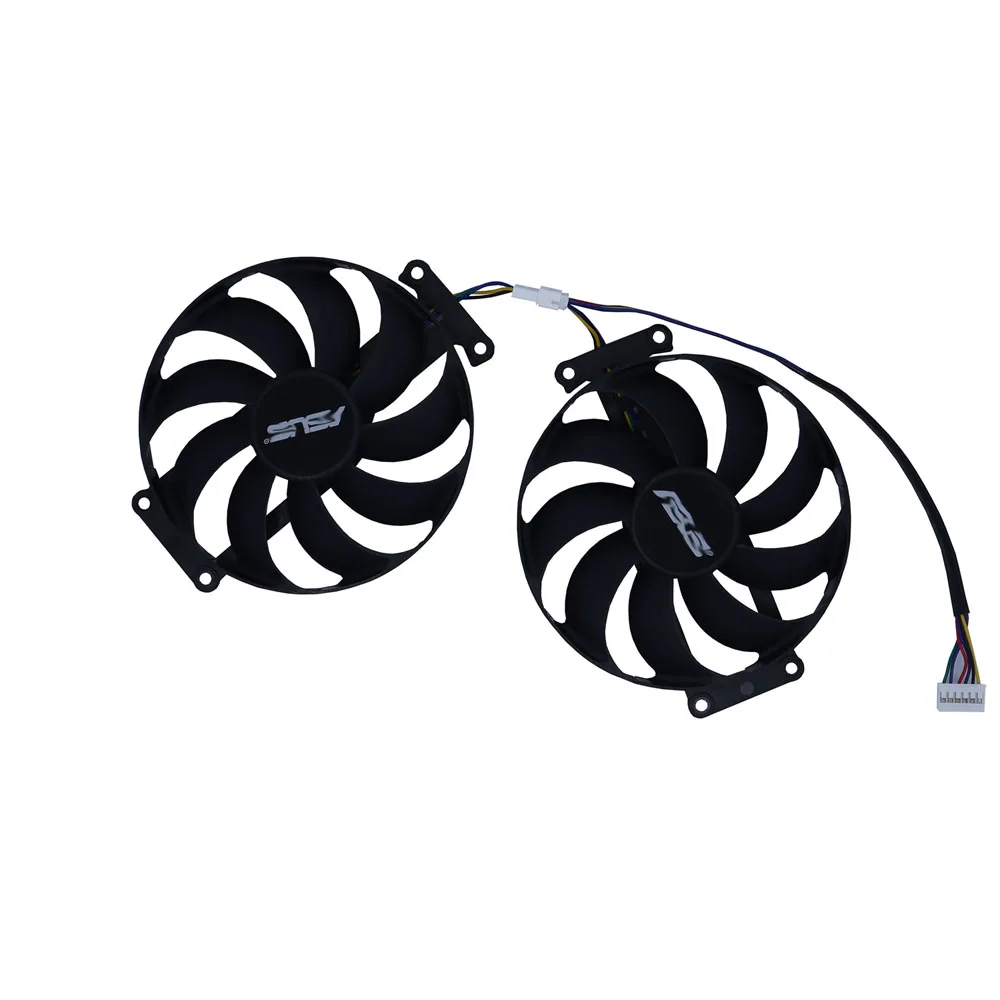 2Pcs/Set,VGA Card Cooler Fan,FDC10H12S9-C,For ASUS RTX 2070 8GB DUAL EVO V2,For ASUS DUAL RTX 2060 6G,GTX1660Ti 6GB DUAL EVO