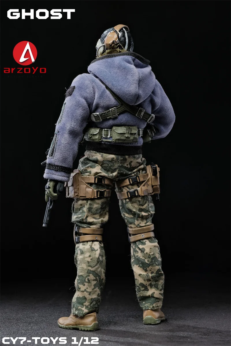 1/6 カスタム CIAミリタリーフィギュア #7 1/12 Scale Military Action Figure 6in Ghost Squad Warrior