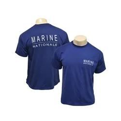 French Army Marine Nationale Men T-Shirt Short Sleeve Casual 100% Cotton Shirts