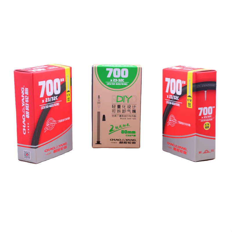 AliExpress NONE CHAOYANG 700c Road Bicycle Tire Tube 700x23/32C Rubber Inner Tube Presta Valve ,Valve Length 48MM 60MM 80MM