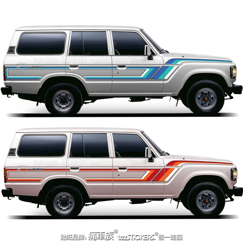

Car stickers FOR Toyota Land Cruiser LC60 1985 modified personality exterior decoration off-road Decal sports film accessories