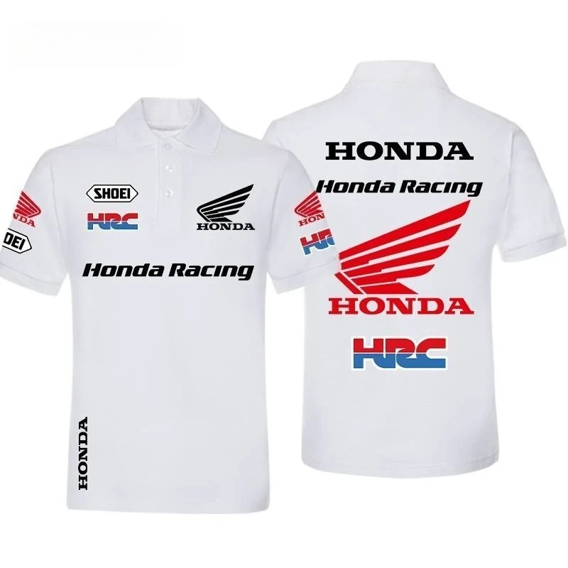 

Summer T-Shirts Civic Fit Heavy Locomotive Riding Fans Short Sleeves Honda Men's Women's POLO Shirts GIGA Industrial Motorcycle