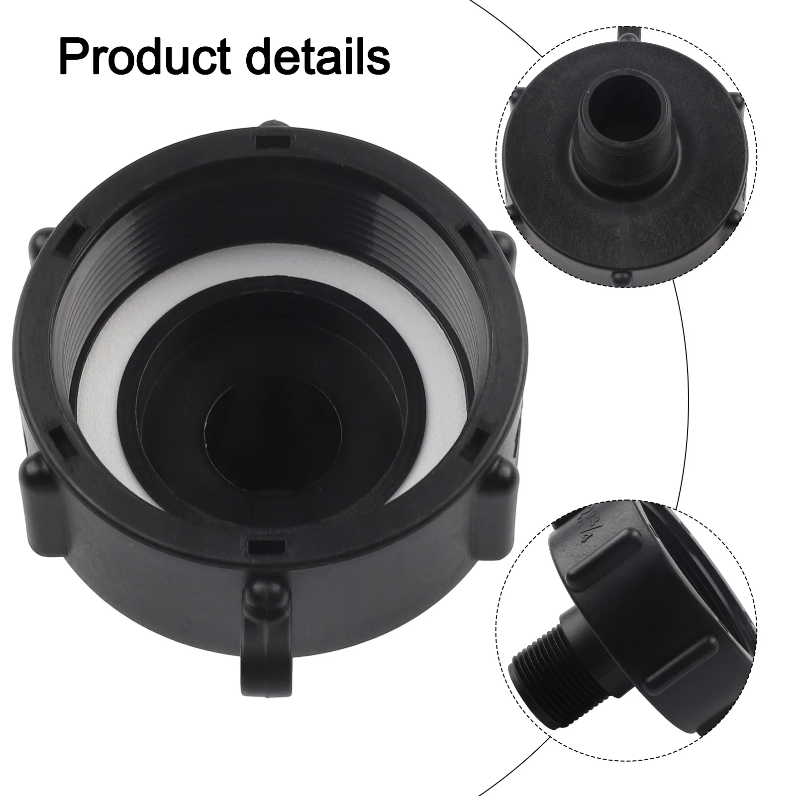 Adapter Drain Adapter Home Industry 1 Pcs Black HDPE Material 2\
