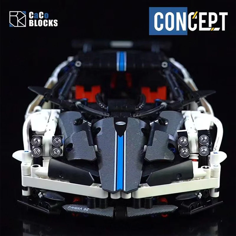 1443PCS Technical Pagani Zonda Sport Car Building Blocks Model Collection Gifts Assemble Vehicle Bricks Toys For Adult Boys
