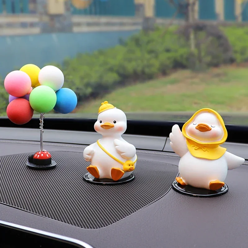 Modern Originality Figurines Aesthetic Bedroom Room Cabinet Figurines & Miniatures Cute Duckling Home Decor Crafts Estatua FYFM