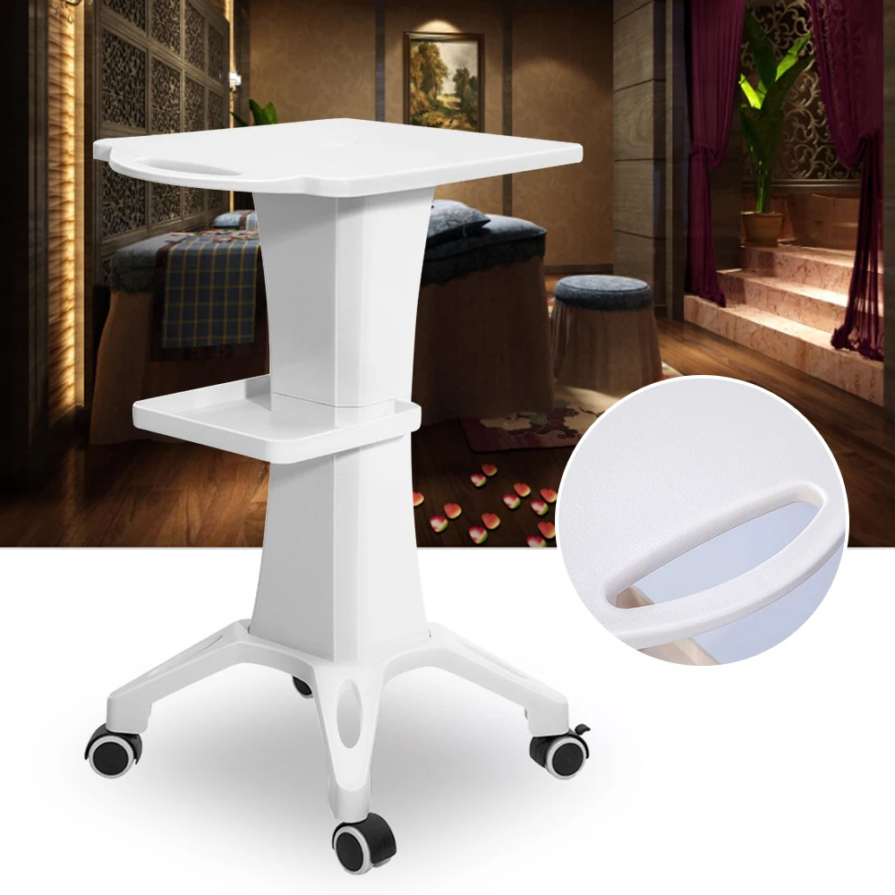 Rolling Trolley Cart  Beauty Salon SPA Stand Pedestal Silent Wheel Equipment Stand Wheel Barber Shop Shelf Cart Equipment