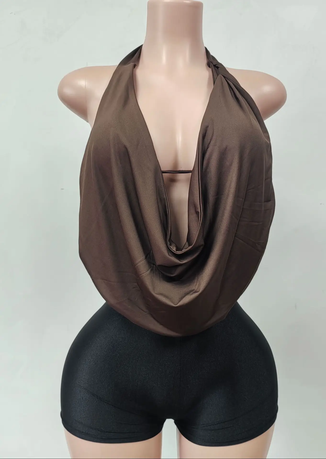 

Fashion Women's Set Halter Backless Crop Tops and Shorts 2025 Summer Holiday Tracksuit Street Two 2 Piece Set Outfits