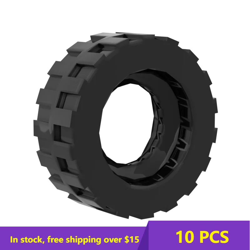 

10PCS MOC Bricks Assembles Particles 92409 small tire 50951 tire skin for Building Blocks Parts DIY Educational gift Toys