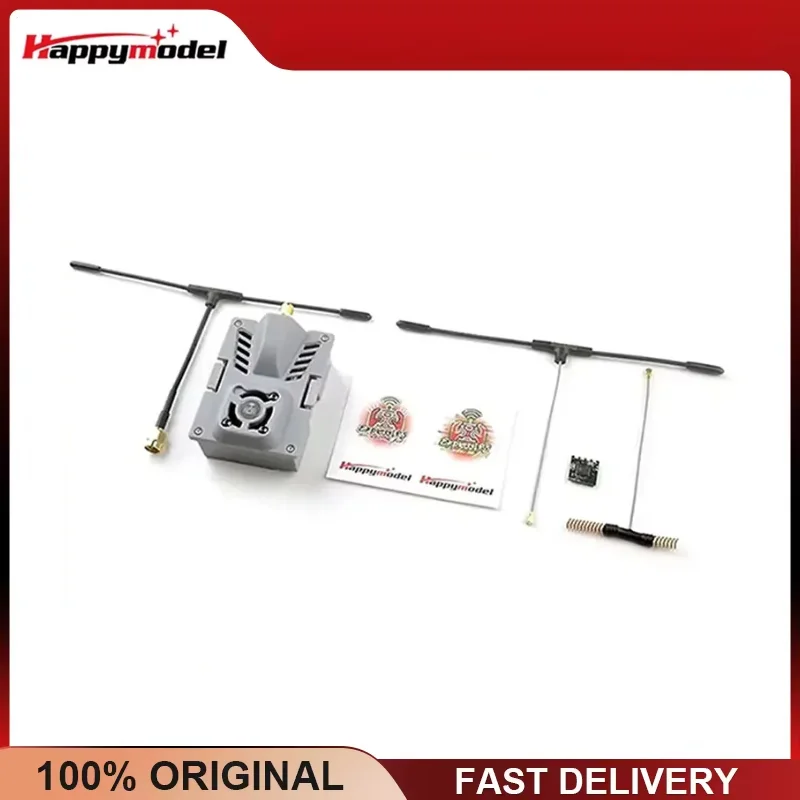 Happymodel ExpressLRS 900MHz Long Range RX/TX Combo, ES900TX 33dBm Fan ES900RX 0.6g, for FPV Drone TX16S T12 T18
