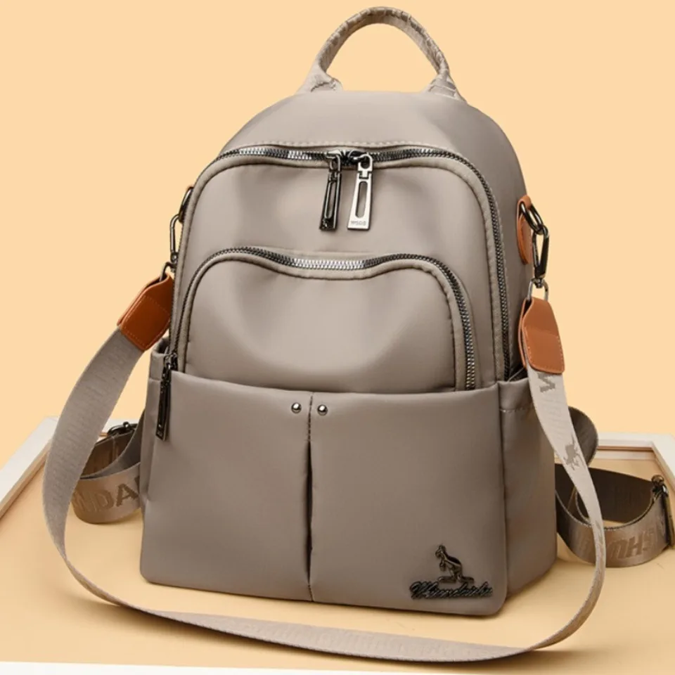 

Повседневные многофункциональные водонепроницаемые рюкзаки-сумки через плечо для женщин и девочек-подростков, вместительные дорожные нейлоновые рюкзаки