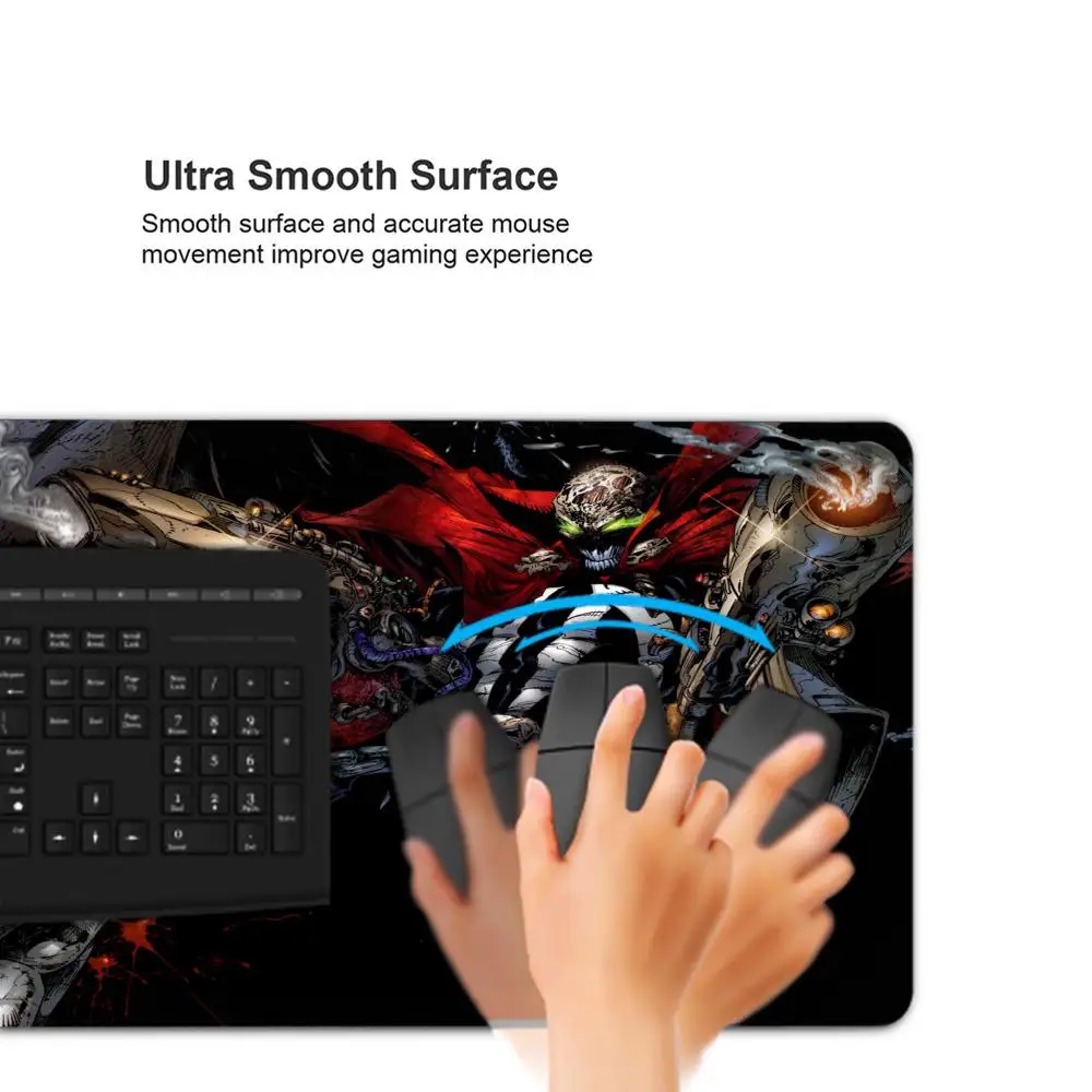 لوحة ماوس سبون للكمبيوتر اللوحي، لوحة ماوس للكمبيوتر المحمول xl لسطح المكتب، لوحة مفاتيح ألعاب لطيفة عالية الدقة بألوان قوس قزح، مشغل csgo، 90x40