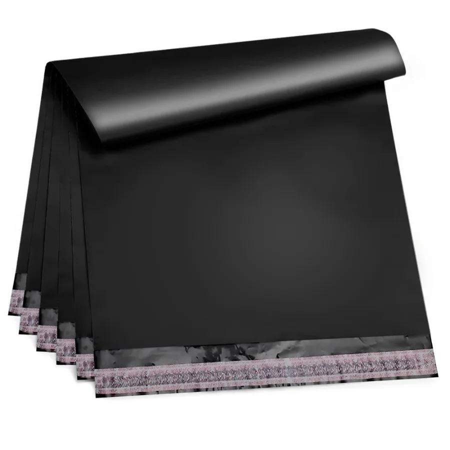

Black Poly Mailers Shipping Bags 6 x 9 Inch. 100 Pack Poly Shipping Bags for Clothing. 3.2 Mil Mailers Poly Bags for Shipping.