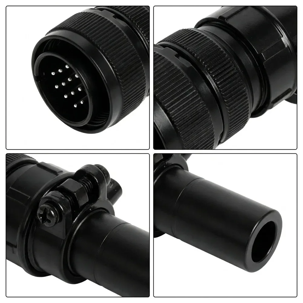 14 Pin Aviation Connector for Automation and Welding Equipment Featuring Secure Locking and Extended Lifespan Conductive Pins