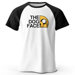 Men's Raglan The Dog Face Funny Printed T-Shirt 100% Cotton Classic Oversized Graphic Tees for Women Men Shirt Tops