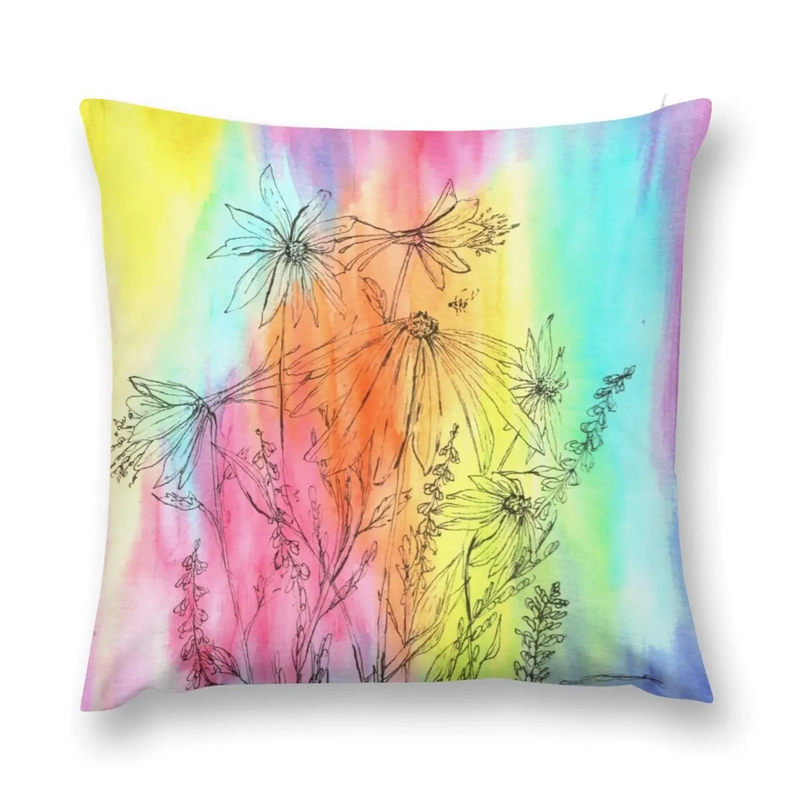 I F@#%ING LOVE FLOWERS! Throw Pillow sleeping pillows Anime pillow