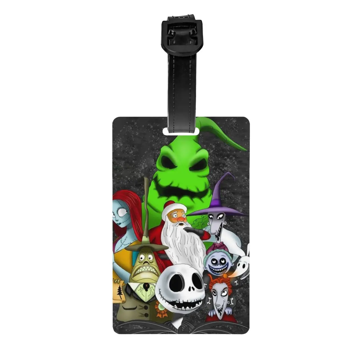 

Пользовательские багажные бирки Pumpkin King для чемоданов Джек Скеллингтон Хэллоуин конфиденциальная обложка идентификационная этикетка