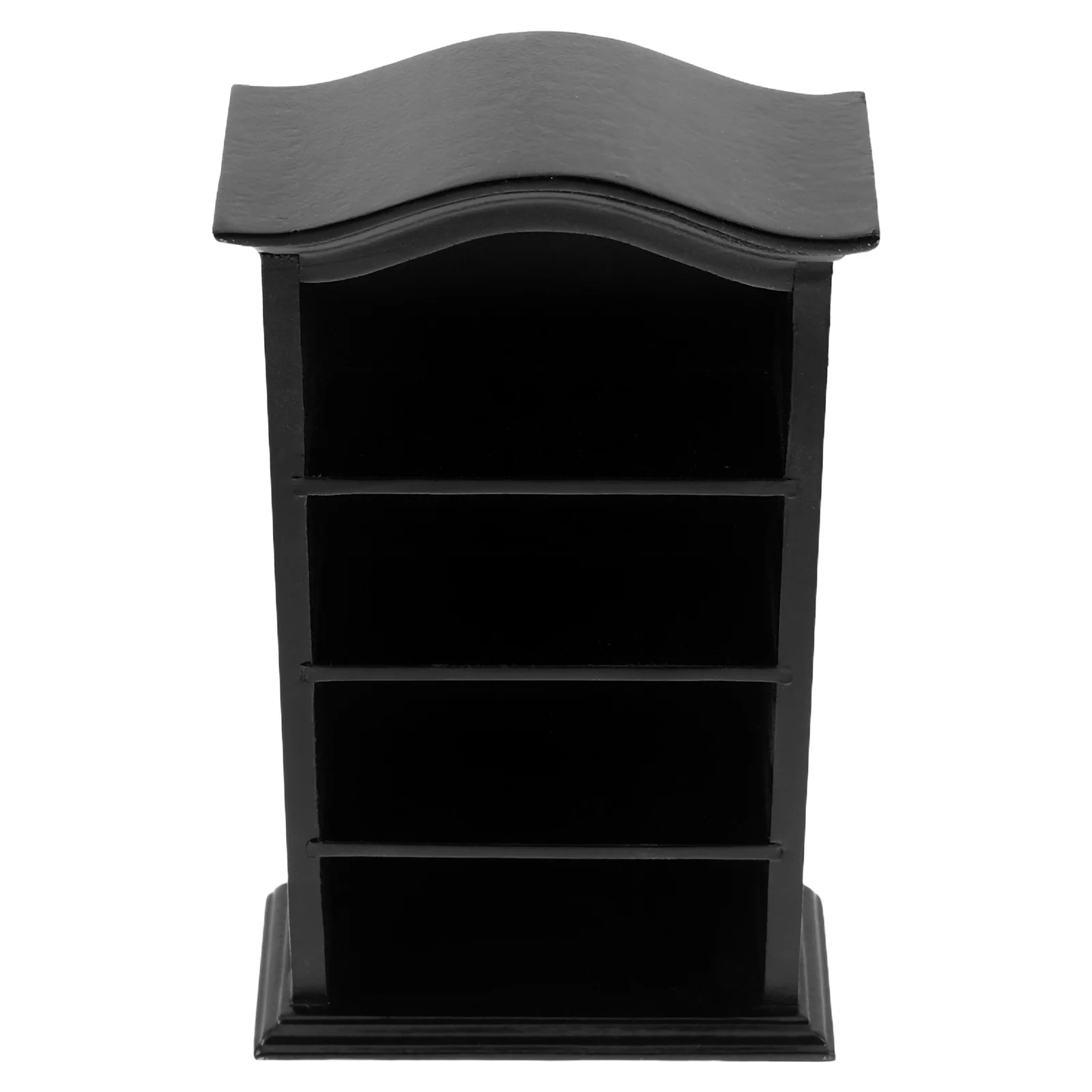 

Miniature Wooden Bookshelf Dollhouse Display Cabinet 1:12 Gothic Vintage Storage Shelf Micro Scene Furniture Dollhouse Bookcase