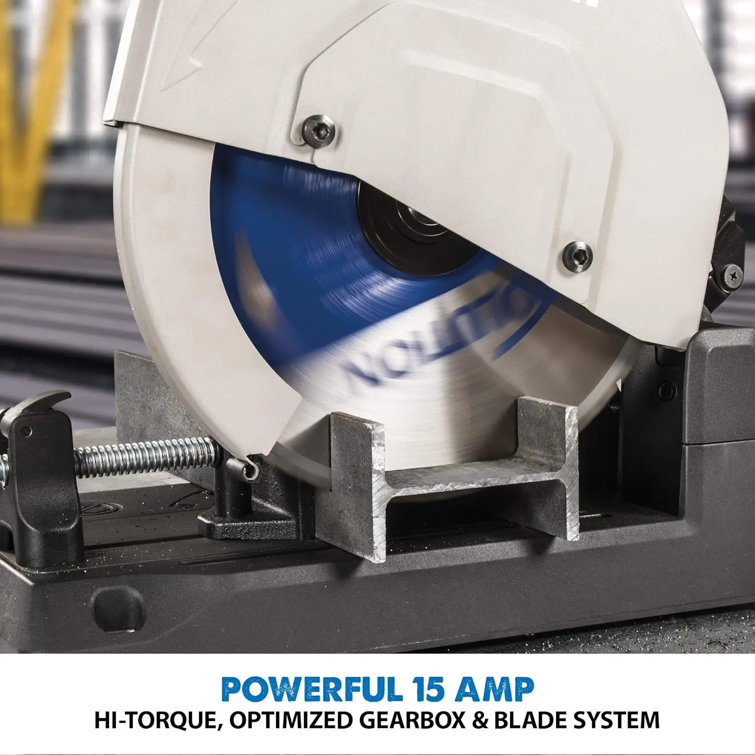 S380CPS – Serra de corte de metal resistente de 15 polegadas com lâmina com ponta de carboneto de 14 polegadas |   Serra de corte a seco premium |   Serra de esquadria