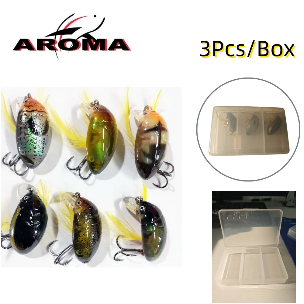 رائحة صندوق من 3 أدوات صيد السمك الزيز الطعم الصيد إغراء الحشرات علة إغراء خنفساء البحر لأدوات صيد سمك الشبوط باس