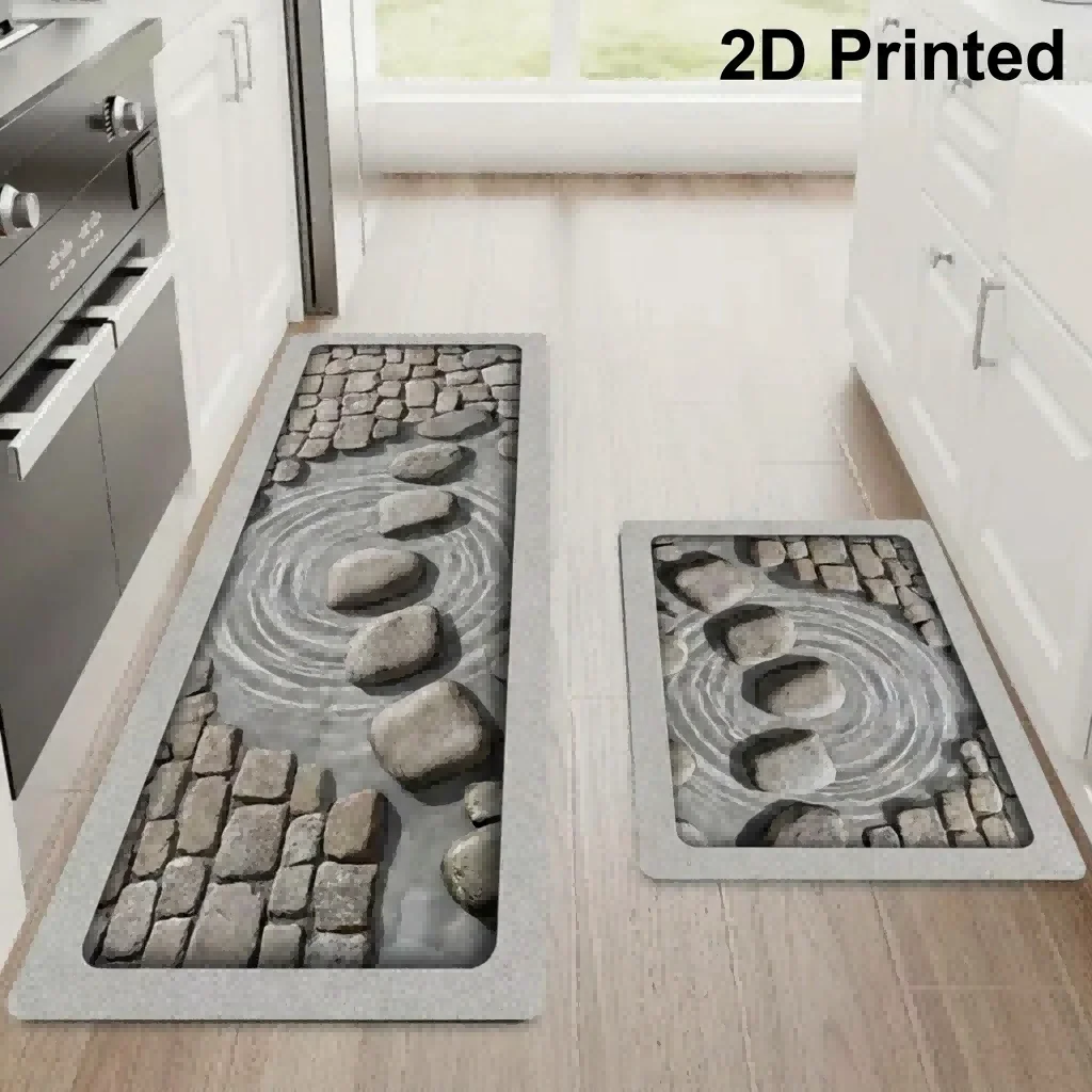Tappetino da cucina lungo, tappeto quadrato in terra diatomacea con materiale assorbente e spesso e retro in gomma per un utilizzo antiscivolo in bagno, toilette e sala da pranzo